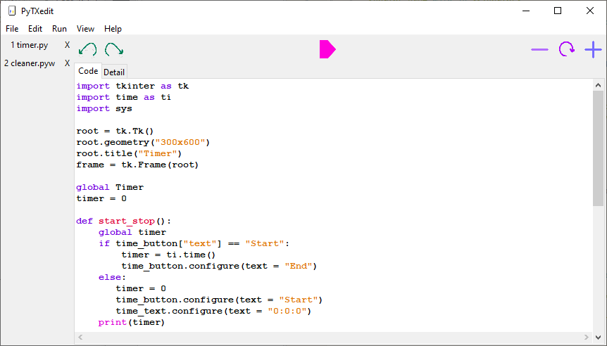 image of the editor